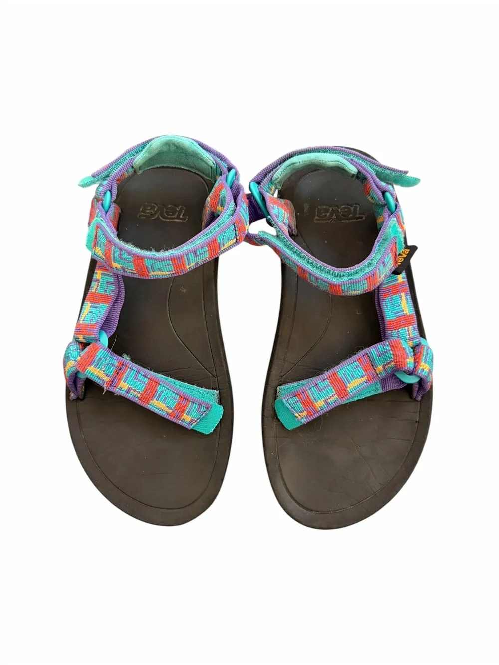 Teva Hurricane XLT2 Kids Size 2 Colorful Geometric Sport Hiking Sandals